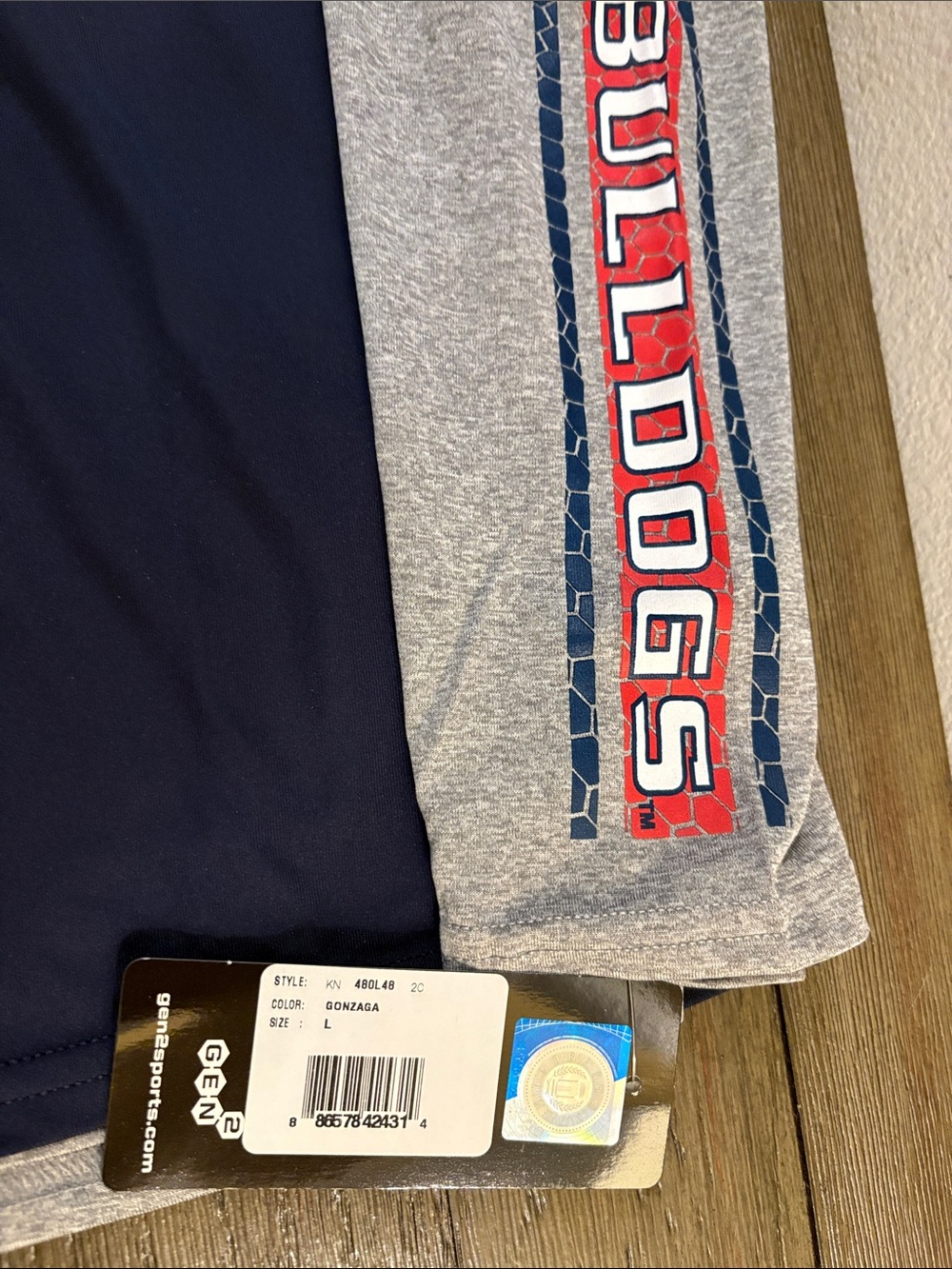 NWT Lot of 2x [Gen2] Gonzaga Bulldogs NCAA Performance Shirts Youth L (14/16) - Picture 6 of 14